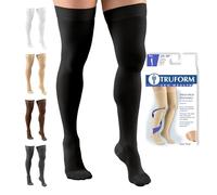 Truform - Medias de compresión cerradas para el dedo del pie de 20 a 30 mmHg, parte superior de punto 8868BL-2L , XXL, Negro, 1