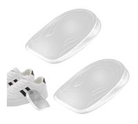 Trukafie 1 Pares Taloneras Fascitis Plantar,Taloneras de Gel,Taloneras Silicona,Plantillas de Talón que Reducen la Presión y el Dolor Para Zapatos de Hombre