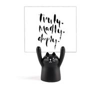 Truly Madly Deeply - Soporte para notas, diseño de gato negro