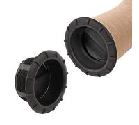 Truma Extremo de salida de aire caliente de 65 mm con tubos de aire caliente sellables (1x Negro)