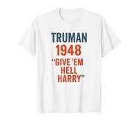 Truman 1948 Give Em Hell Harry Historia política Camiseta