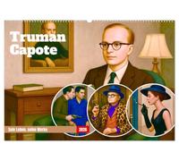 Truman Capote (Wandkalender 2026 DIN A2 quer), CALVENDO Monatskalender: Hommage an den Autor, der den Tatsachenroman erfand