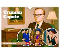 Truman Capote (Wandkalender 2026 DIN A4 quer), CALVENDO Monatskalender: Hommage an den Autor, der den Tatsachenroman erfand