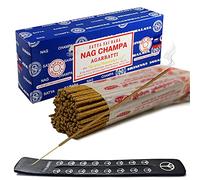 TRUMIRI Paquete de Varillas de Incienso con Varillas de Incienso Satya Sai Baba Nagchampa, 250 g, a Granel, Nag Champa Agarbatti, Paquete de 1 (Aproximadamente 250 Varillas de Incienso)