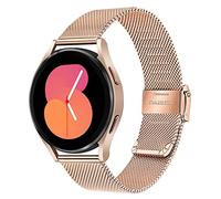 TRUMiRR Compatible con Galaxy Watch Active2/Galaxy Watc Active Correa, 20mm Correa de reloj de acero inoxidable de malla tejida para Samsung Galaxy Watch Active/Galaxy Watch Active2/Galaxy Watch3 41mm