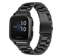 TRUMiRR Compatible con Garmin Venu Sq 2 Music/Venu Sq Music/Venu 2 Plus Correa, Correa de reloj de metal de acero inoxidable tejido Correa de liberación rápida para Garmin Vivomove Sport/Trend