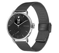 TRUMiRR Compatible con Withings ScanWatch 38mm Pulsera, 18mm Brazalete de malla tejida de acero inoxidable Correa de reloj de metal de liberación rápida para Withings Steel HR 36mm/Move/Steel