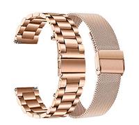 TRUMiRR Pulsera Compatible con Withings ScanWatch 38mm, 18mm Brazalete de malla tejida de acero inoxidable Correa de reloj de metal de liberación rápida para Withings Steel HR 36mm/Move/Steel