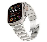 TRUMiRR Pulsera de Titanio Reemplazo para Apple Watch Ultra 2 49mm Pulsera, Pulsera Reloj Metal Business para iWatch Ultra 2 49mm Apple Watch SE (2nd Gen) Series 8 7 6 5 4 3 2 1 45mm 44mm 42mm