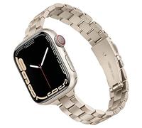 TRUMiRR Reemplazo para Apple Watch Series 9 8 7 41mm Pulsera mujer, Pulsera delgada de acero inoxidable Reemplazo del cinturón femenino para iWatch SE Series 9 8 7 6 5 4 3 2 1 41mm 40mm 38mm