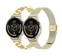TRUMiRR Reemplazo para Garmin Venu 3S/Venu 2S/Vivoactive 4S/Vivomove 3S/Forerunner 265S Pulsera,18mm Cinturón de reemplazo de correa de acero inoxidable para Fossil Damen Q Venture HR 4