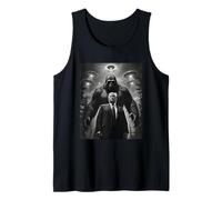 Trump Bigfoot UFO Extraterrestre Encuentro Extraterrestre Divertido Camiseta sin Mangas