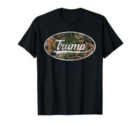 Trump Camouflage Retro Classic Aesthetic Graphic Camiseta