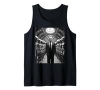 Trump con extraterrestres Teoría de la conspiración Visitación OVNI Divertido Camiseta sin Mangas