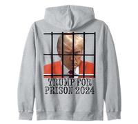Trump For Prison 2024 Mono Naranja Mugshot Elección Divertida Sudadera con Capucha