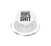 Trump Gracioso Todo lo Que despertó se Convierte en Mierda política PopSockets PopGrip para MagSafe
