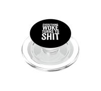 Trump Gracioso Todo lo Que despertó se Convierte en Mierda política PopSockets PopGrip para MagSafe