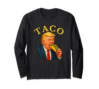 Trump siempre se acobarda - TACO político divertido Manga Larga