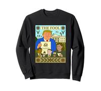 Trump Tarot Card El tonto impone aranceles a la política de pingüinos Sudadera