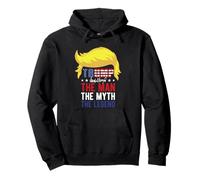 Trump The Man 2024 Bandera USA Donald Trump Firma Sudadera con Capucha