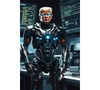 Trump Works Like A Machine For America Notebook: Trump Works Harder For The U.S.A. Than Anyone else. The Amount Of Hours He Puts In Is Like A Robot. Great For Notes.