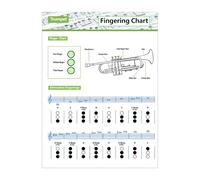 Trumpet Chart | Fingering Chart - Portable Clarinet Chord Sheet, For Trumpet, For Novice Practice Trumpets Practice Charts For Beginners Adult Or Kid