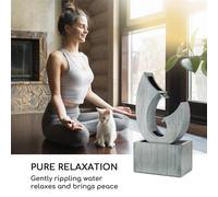 Trumpet Flow manantial para exterior e interior - 8W LED metal galvanizado