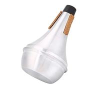 Trumpet Mute Aleación de aluminio Tiras de corcho Ruido de trompeta Retirar para practicar trompeta y calentar en silencio
