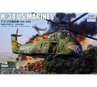 Trumpeter 002881 1/48 H-34 US Marines - Maqueta para maquetas