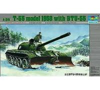 Trumpeter 00313-1 :3 5 Ruso Panzer T55 Con BTU-55 - Nuevo