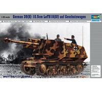 Trumpeter 00353-1 :3 5 Pzkpfw 39(H) 10,5 CM LeFH18 (SFF) Auf Vagón Protegido -