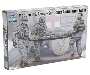 Trumpeter 00430 - Modelo Kit Moderno del Ejército de EE.UU. Camilla Ambulancia Equipo
