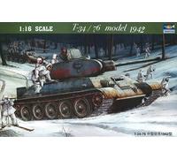 Trumpeter 00905 - 1:16 T-34/76 Soviético Tanque (1942) - Nuevo