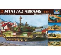 Trumpeter 01535-1 :3 5 M1A1/A2 Abrams 5 En 1-Nuevo