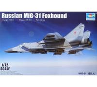 Trumpeter 01679 Avión MiG-31 Foxhound Ruso 1:72 Kit Sin Montar Nuevo