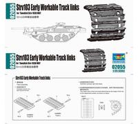 Trumpeter 02055 - 1:35 Strv103 Temprano Enlaces De Oruga Funcionales - Nuevo