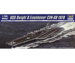 Trumpeter 05753 - 1:700 USS DWIGHT D. EISENHOWER CVN-69 1978 - Nuevo