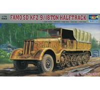 Famo Sd.kfz.9/18 Ton Halftrack 1:72 Plástico Modelo Kit Trumpeter