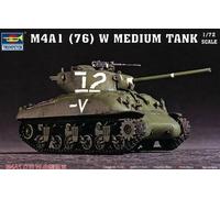 Trumpeter 07222 M4A1 (76) W Tank - Tanque en Miniatura (Escala 1:72)