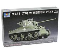 Trumpeter 07222 M4A1 (76) W Tank - Tanque en Miniatura (Escala 1:72)