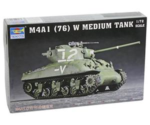 Trumpeter 07222 M4A1 (76) W Tank - Tanque en Miniatura (Escala 1:72)