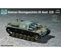 Trumpeter 07257 - 1:72 Alemán Sturmgeschütz III Ausf. C/D - Nuevo