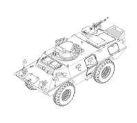 Trumpeter 07440-1/72 M706 Comando Armored Coche Product Improved - Nuevo