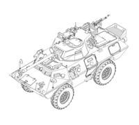 Trumpeter 07442 - Kit Sin Montar LAV-150 APC 90mm Mecar Gun 1:72