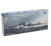 Trumpeter 1/700 German Zerstorer Z37 Destroyer 1943 Model Kit (Importación USA)