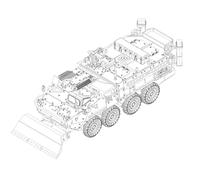 Trumpeter 1:72 - M1132 Stryker Ingeniero Equipo Vehículo w/SOB