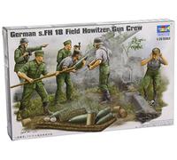 Trumpeter 425 - Figuras de Soldados alemanas disparando obuses