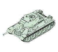Trumpeter 7167 T-34/85 - Maqueta de batería (plástico), Multicolor