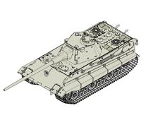 Trumpeter German E-50 (50-75 Tons)/Standard Panzer Armor Model (Importación USA)