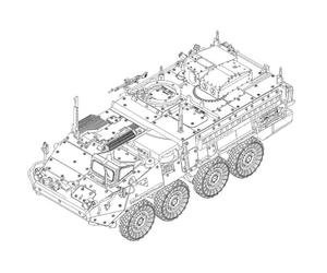 Trumpeter - Maqueta blindada M1134 Stryker Anti- Tank Guided Missile (atgm) 07245| 1:72